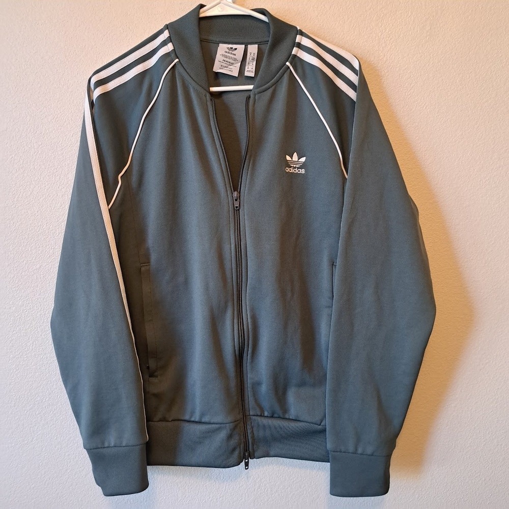 Adidas Originals Primeblue SST Track Jacket Mens Medium Slate Grey Blue GD2374